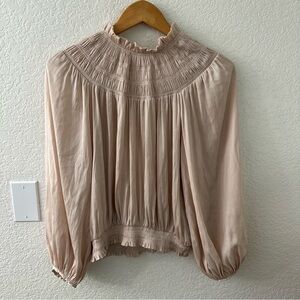 Frame Trapped Ruching Poet Blouse